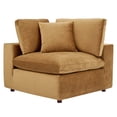 thumbnail image 6 of Sectional Sofa Set, Velvet, Brown, Modern Contemporary Urban Design, Living Lounge Room Hotel Lobby Hospitality, 6 of 10