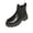 Black, variant on Women's Platform Chelsea Boots, Orthopedic Slip On Ankle Booties, Non Slip Casual Commute Daily Walking Boots Black