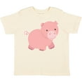 thumbnail image 3 of Inktastic Cute Little Pink Farm Pig Boys or Girls Toddler T-Shirt, 3 of 5