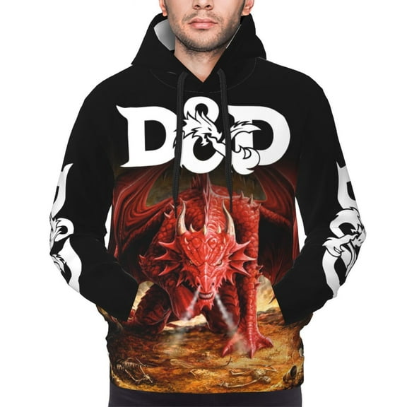 Unisex Men's and Women's DND Dungeons And Dragons Hoodies 3D Fashion Digital Print Cartoon Pullover Hooded Sweatshirts with Pockets
