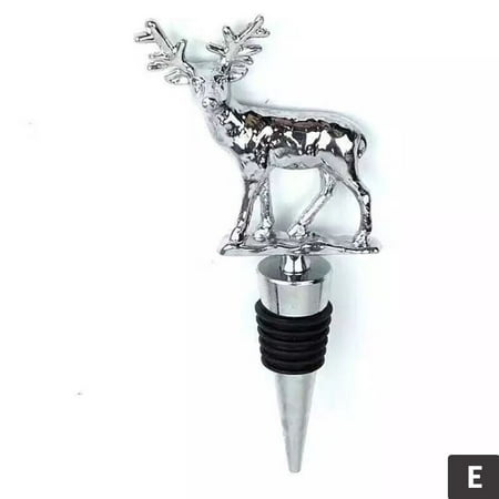 

1pc Wine Bottle Stoppers 3D Animal Head Drink Cork Vacuum Seal Zinc Alloy Wedding Gift Wine Pourer Stopper