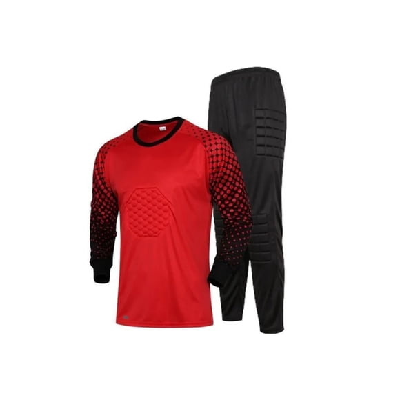 Uniforme De Portero Con Coderas Pantalón De Portero Rojo Talla L