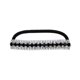 thumbnail image 1 of Ruihfas Soporte para cola de caballo elástico para el pelo con cristales brillantes y diamantes de imitación, diadema, accesorios para el cabello para mujeres, 1 unidad (tono plateado negro), 1 of 5