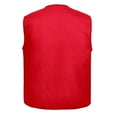 thumbnail image 6 of TOPTIE 5 Packs Supermarket Work Vest Volunteer Activity Event Waistcoat with Pockets-Red-M, 6 of 7
