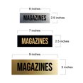 thumbnail image 5 of Signs ByLITA Basic Magazines Sign (Blue) - Small, 5 of 6