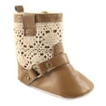 thumbnail image 1 of Luvable Friends Girls' Crochet Lace Boot, Tan, 12-18 Months M US Infant, 1 of 3