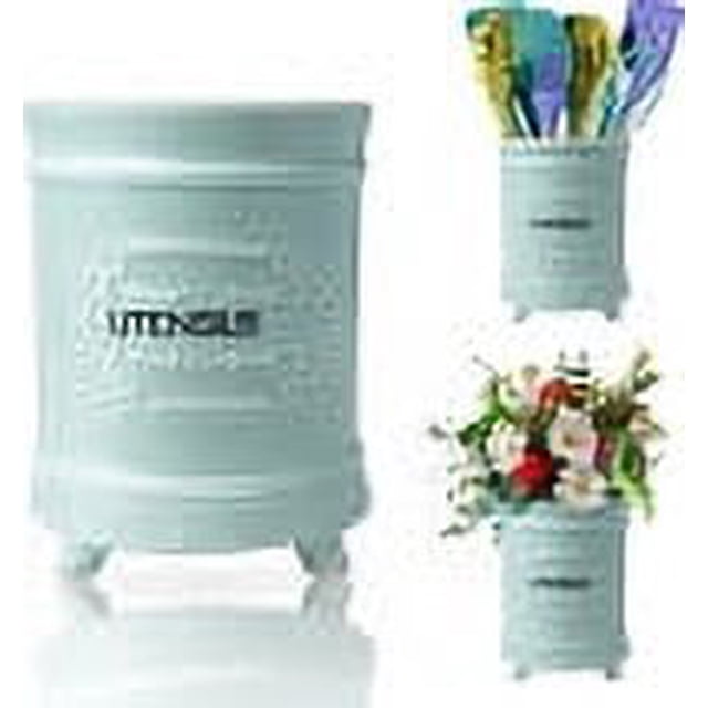 Soporte para utensilios de cocina Comfify Cerámica azul francés