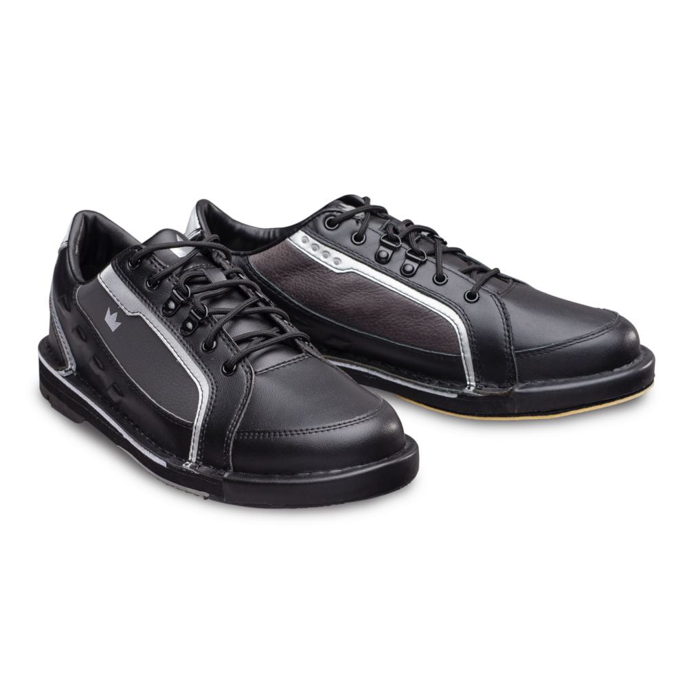 Brunswick Punisher Black/Silver Men's RIGHT HAND Bowling Shoes, Size 8