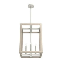 Open Box Hunter Fan Company Squire Manor Pendant Light Fixture, Brushed Nickel