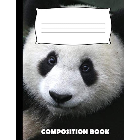 Composition Book: Panda Composition Notebook Wide Ruled (Paperback)