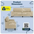 thumbnail image 2 of Serta Palisades 78" Track Arm Sofa with Removable Covers, Silica Sand, 2 of 17