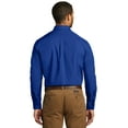 thumbnail image 2 of Port Authority Adult Male Men Plain Elbow Sleeves Shirt True Royal 2X-Large, 2 of 4