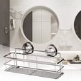 thumbnail image 3 of 304 Stainless Steel Wall Shelf Storage Space Saving Mounted Kitchen Bathroom Rack Holders With Suction Cups, Shampoo Shower Gel Bathroom Holder, 3 of 7