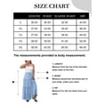 thumbnail image 6 of a.Jesdani Women Plus size Long Maxi Skirts Elastic High Waist A Line Ruffle Swing Beach Maxi Skirt L-4x, 6 of 6