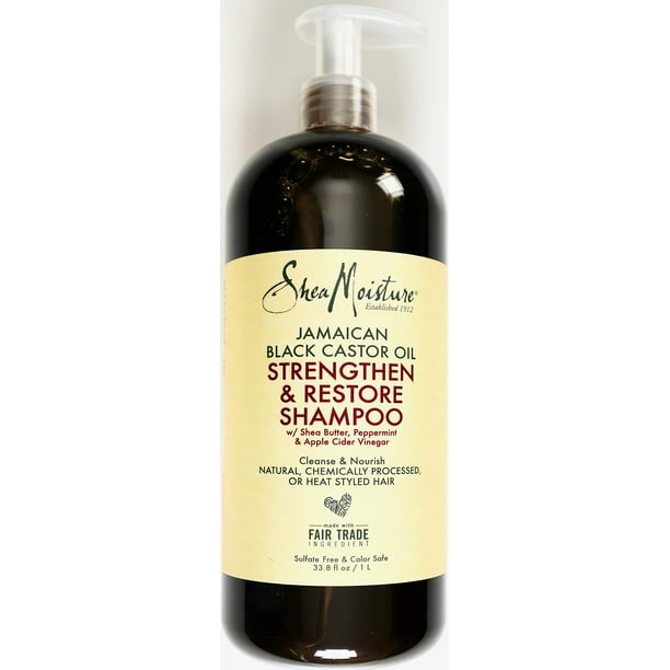 Shea Moisture Jamaican Black Castor Oil Strengthen & Restore Shampoo, 33.8 fl oz