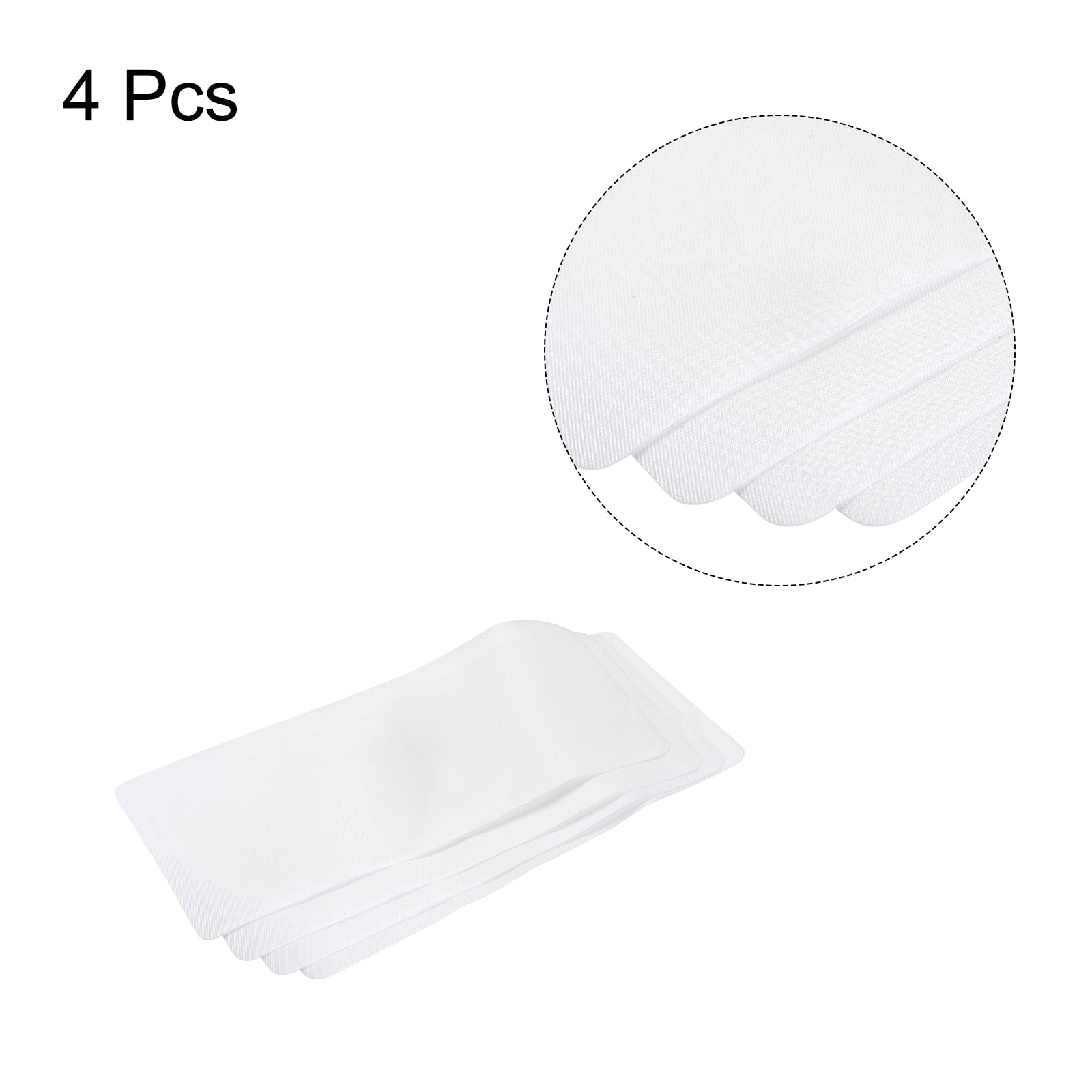Unique Bargains Fabric Iron-on Patches for Pants Hole Repairing and Decoration White