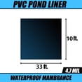 thumbnail image 3 of HHENGYISOUL 33x10ft PVC Pond Liner with 4.7Mil Waterfall Fish Pond Liner, Black, 3 of 10