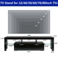 thumbnail image 4 of UHOMEPRO TV Stand for TV up to 80", High Gloss Entertainment Center with RGB LED Lights and Storage Shelves, Black Media Console for Living Room, 4 of 13