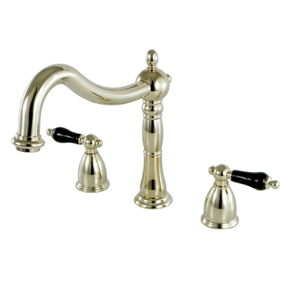 Kingston Brass KS1342PKL Duchess Two-Handle Deck Mount Roman Tub Faucet, Polished Brass