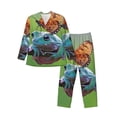 thumbnail image 1 of Fotbe Butterfly Landing On Head Dumpy Frog Pijama de Hombre con Estampado de Manga Larga, Conjunto de 2 Piezas, Ropa de Dormir Suave y Cómoda con Bolsillos-Large, 1 of 7