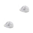 thumbnail image 2 of Qarigey Gorra de béisbol para mujer, Color sólido, brillante, a prueba de viento, térmica, transpirable, lentejuelas, sombrero de malla, Blanco 2Conjunto, 2 of 6