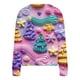 thumbnail image 4 of Puntoco Chaqueta Informal Con Botones Y Estampado Navideño Para Mujer, 4 of 5