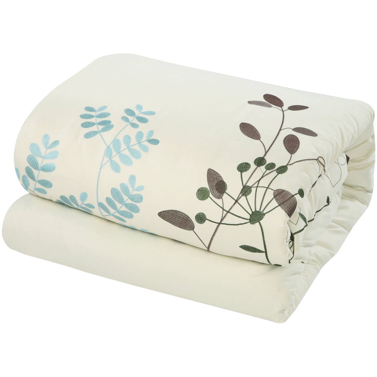 Chic Home Fortuno 8-Piece Embroidered Comforter, King, Beige