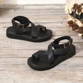 thumbnail image 5 of Mepaouo Women's Flat Sandals Summer Strappy Toe Ring Platform Sandal Slingback Walking Shoe Size 8, 5 of 9