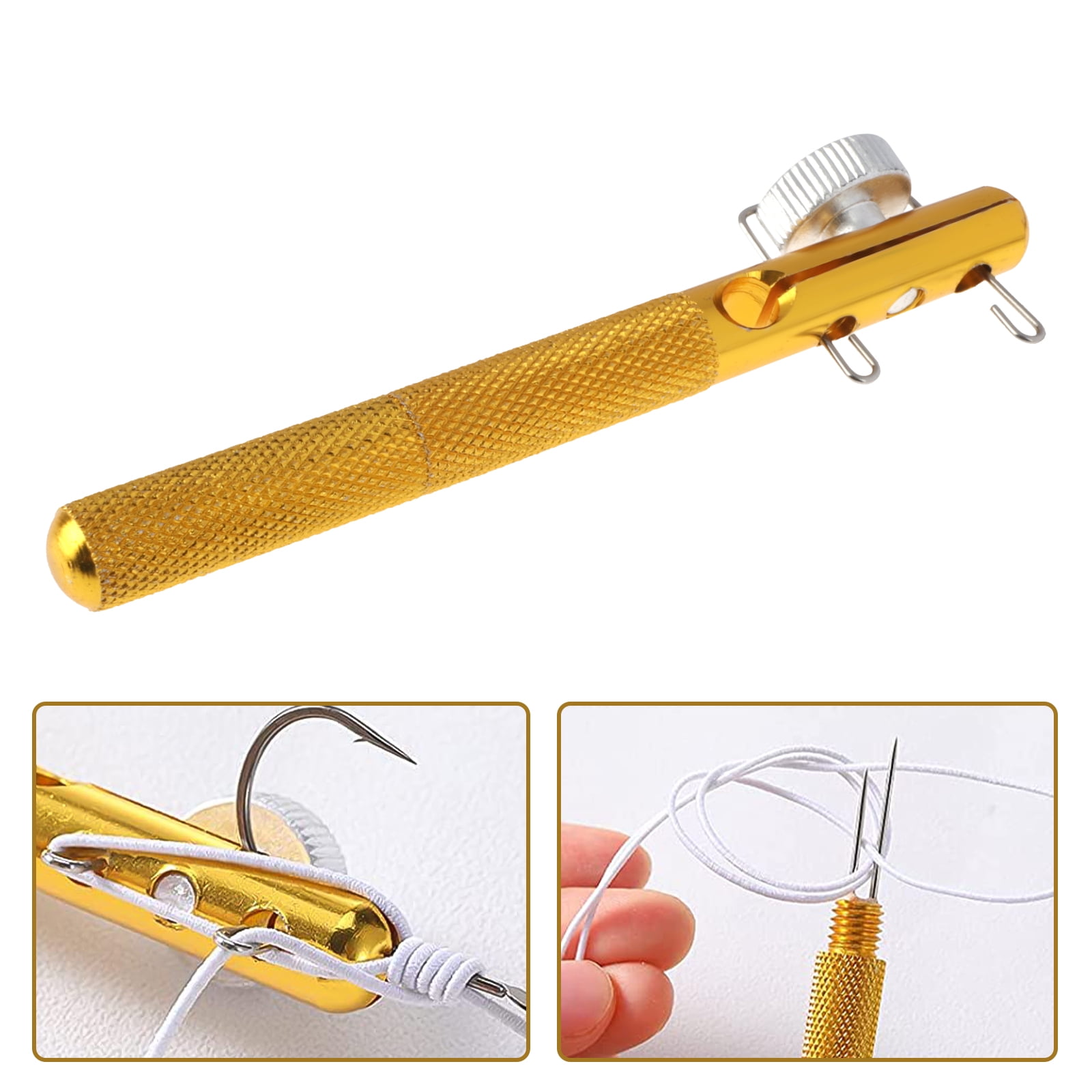 Portable Automatic Fishing Sub Line Knotter Tier Builder Wire Tying Device 