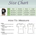 thumbnail image 3 of Yuanlong Womens T-Shirts Plus Size Lady 76 Digital Graphic Short Sleeve V-Neck Tee Shirts Streetwear Versatile Cozy Tops, 3 of 9