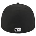 thumbnail image 4 of Men's New Era Black New York Yankees Script Safety Pin 59FIFTY A-Frame Fitted Hat, 4 of 5