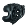 thumbnail image 2 of MIRARI Premium Leather Pro Boxing Head Guard with Nose Bar (Black, Large/XLarge), 2 of 5