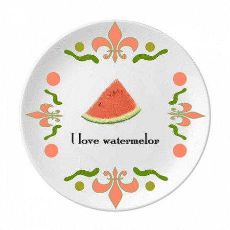 

Love Summer Fruit Watermalon Flower Ceramics Plate Tableware Dinner Dish