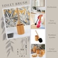 thumbnail image 3 of Mustard Yellow Toilet Brush and Holder Set with Natural Bamboo Handle - Durable, Elegant Bathroom Accessory for a Clean Home, 3 of 7