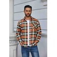 thumbnail image 4 of COOFANDY Casual Shirts for Men Long Sleeve Untucked Shirt Button Down Collar No Tuck Shirts for Men, 4 of 7
