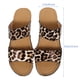 thumbnail image 2 of 1 par de sandalias de cuña para mujer, zapatos de playa de verano, sandalias de leopardo de moda, 2 of 7
