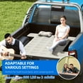 thumbnail image 3 of Dextrus Truck Bed Air Mattress for 5.5-5.8 ft Full-Size Truck Beds, Outdoor Inflatable Car Mattress Bed, Black&Gray, 3 of 8