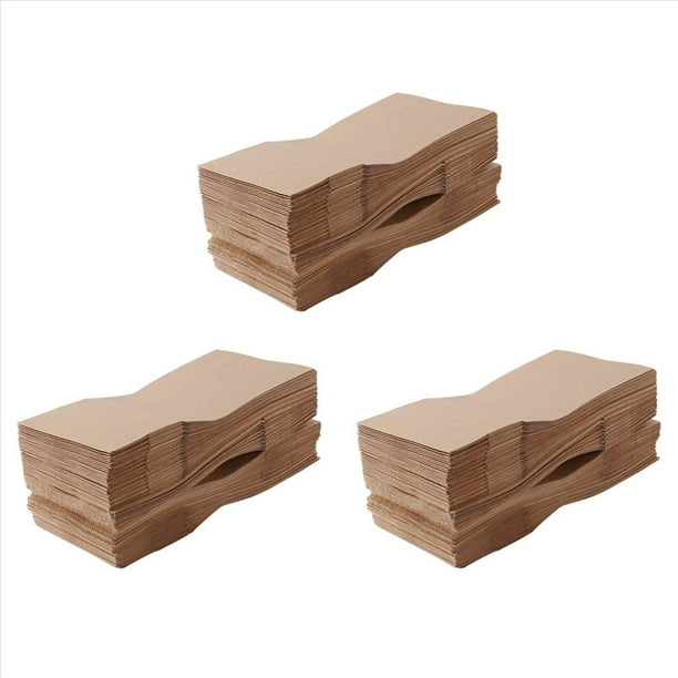 300 Piezas Bolsas de Papel para Alimentos de Fondo Cuadrado Bolsas de Papel Kraft Desayuno Bolsas de Papel para Comida