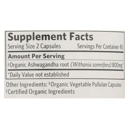 Organic India Wellness Supplements, Ashwagandha - 1 Each - 90 VCAP