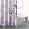 thumbnail image 4 of Ink Painting Purple Floral Shower Curtains,Farmhouse Shower Curtains for Bathroom, Bath Shower Curtain Sets Waterproof Fabric Decor 72×72inch, 4 of 4