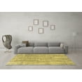 thumbnail image 3 of Ahgly Company Indoor Rectangle Solid Yellow Modern Area Rugs, 5' x 7', 3 of 4