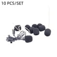 thumbnail image 3 of 10Pcs Microphone Foam Windscreen Cover for Gaming Headset Headworn Mic Black, 3 of 11