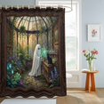 thumbnail image 4 of Halloween Shower Curtains for Bathroom, Fall Horror Ghosts Cat Botanical Plants Waterproof Fabric Shower Curtain, Decorative Bathroom Curtain for Bathtub, 72"x84", No Hooks Included, 4 of 9
