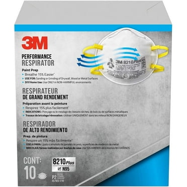 3M Particulate Respirator 8210 Plus, 10-Pack