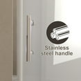 thumbnail image 4 of 36 "x 72" Bifold Shower Door, 1/4"(6mm) Tempered Glass, Matte Black Aluminum Frame, Explosion Proof Film, 4 of 5