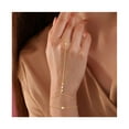 thumbnail image 6 of NICKSUN Layered Hand Chain Bracelet Ring Bracelet, 14K Gold Plated Finger Ring Bracelet Zircon  Hand Chain for Women Trendy Jewelry Gifts, 6 of 15