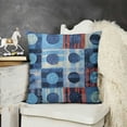 thumbnail image 2 of YINGXI Pillow Covers Blue Tassel Pillow Cases Navy Blue Decorative Cushion Covers for Couch Sofa 20x20in, 2 of 5