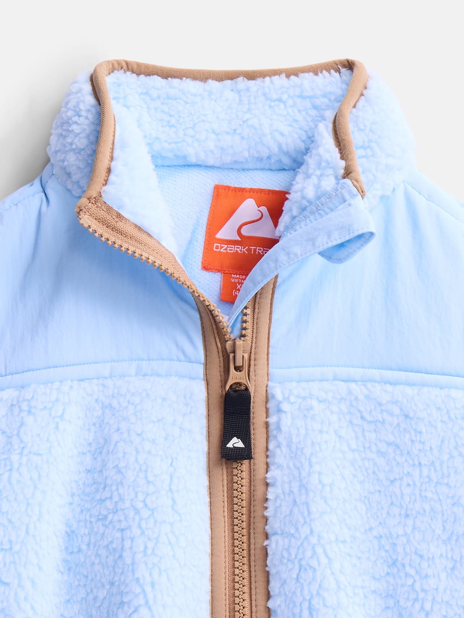 Ozark Trail Girls Fleece Jacket with Long Sleeves, Sizes 4-18 & Plus