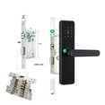 thumbnail image 6 of Fingerprint Door Lock K7 Pro+ Black Smart Lock Tuya App Remote Unlocking Keyless Lock Electronic Door Lock ,Easy to Use, 6 of 6