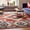 Crimson, variant on Well Woven Tulsa Lea Vintage Southwestern Tribal Cream 5'3" x 7'3" Area Rug